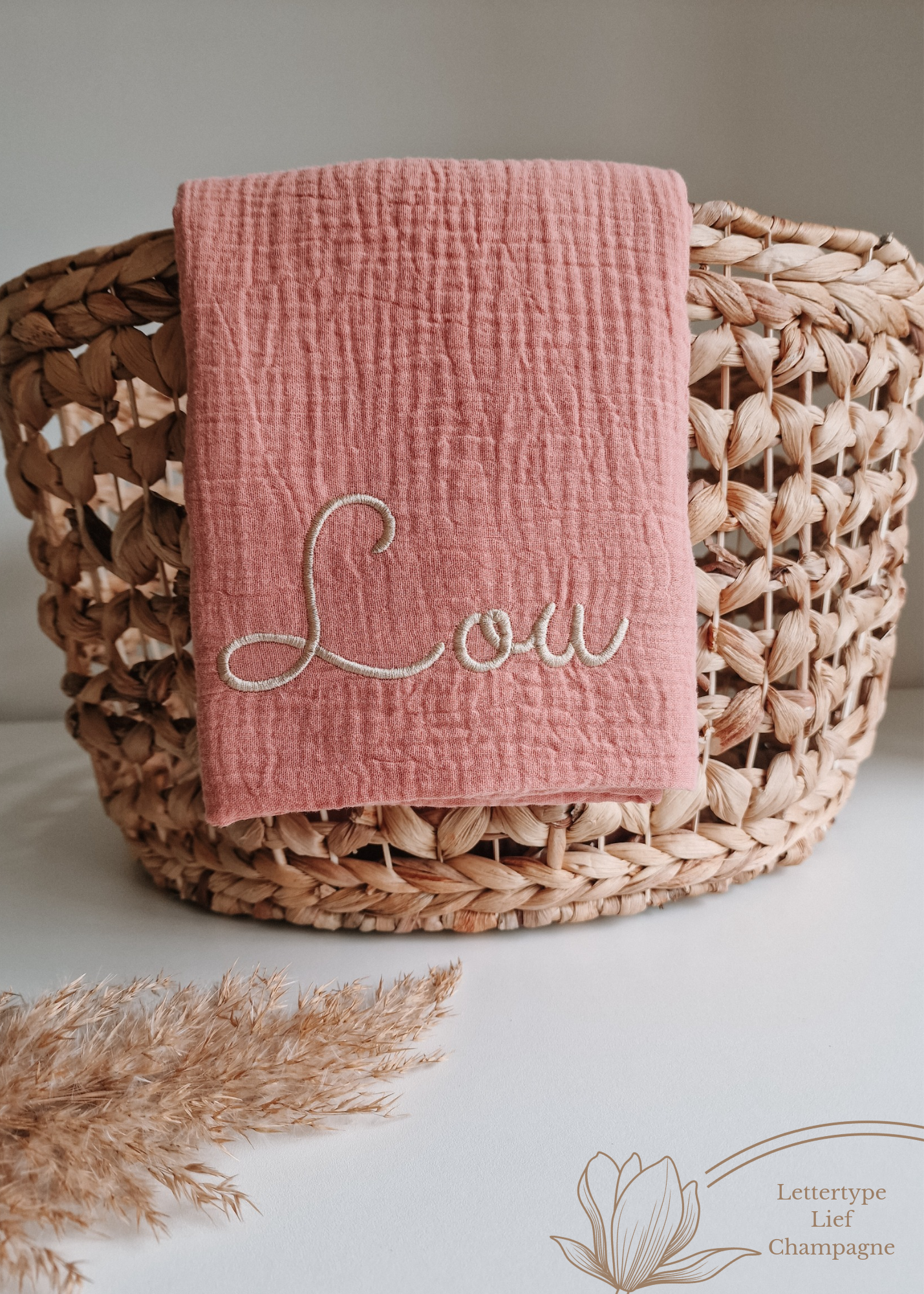 Large XL hydrophilic cloth with name | Blush