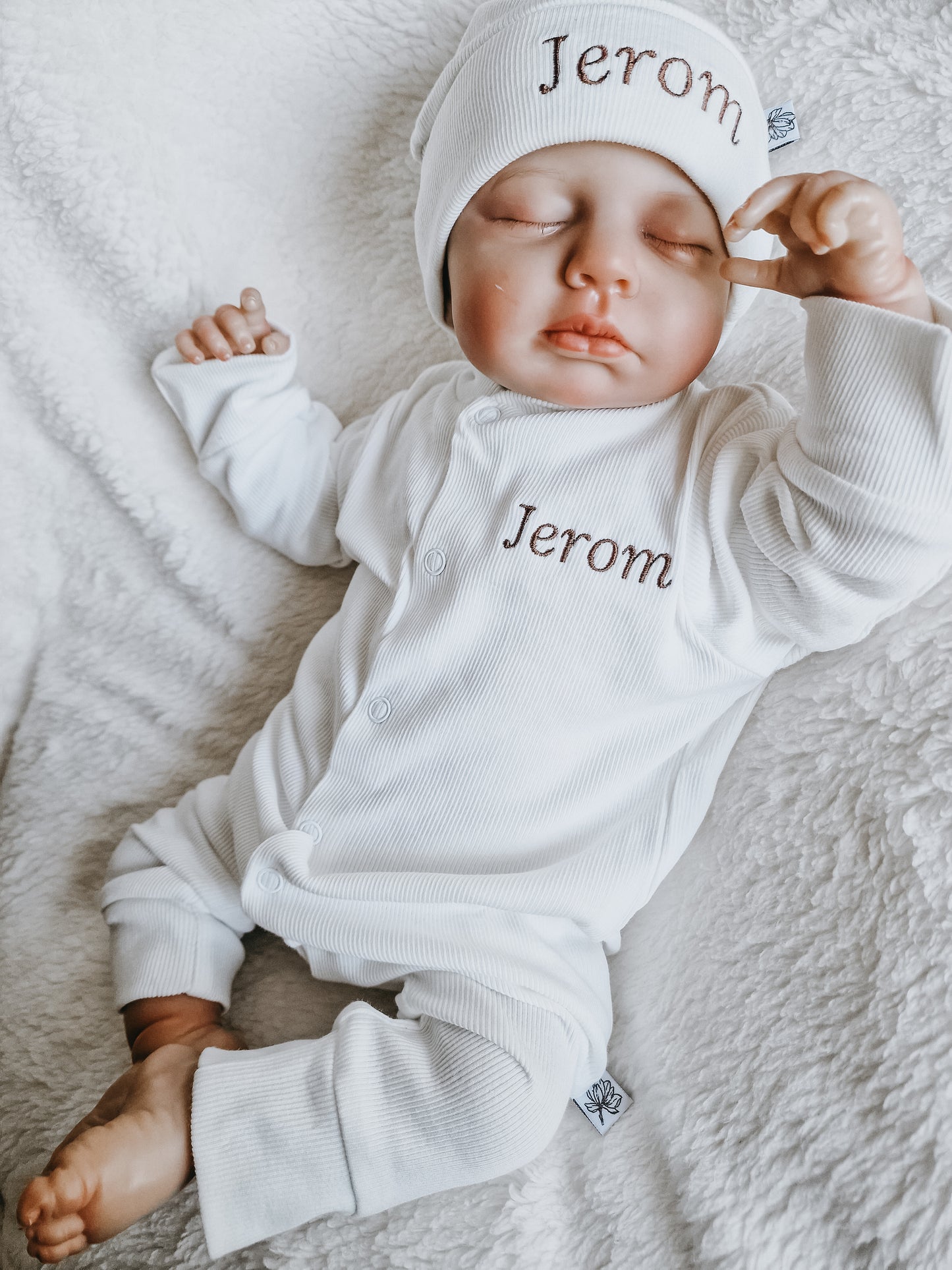 Babymuts met naam| Biologisch| Rib Lotus