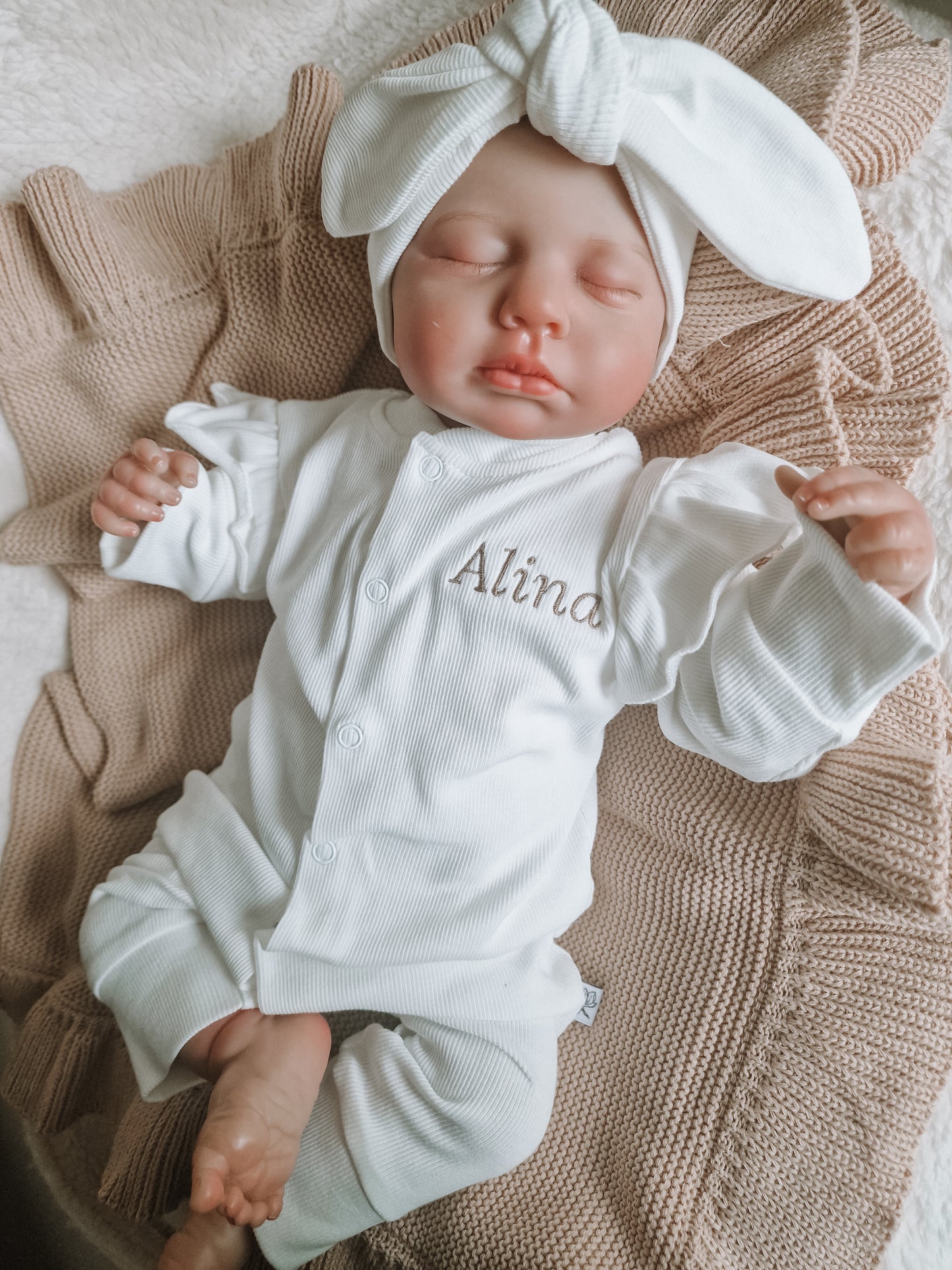 Baby haarband |Rib| Lotus | Actie alleen bij aanschaf boxpak