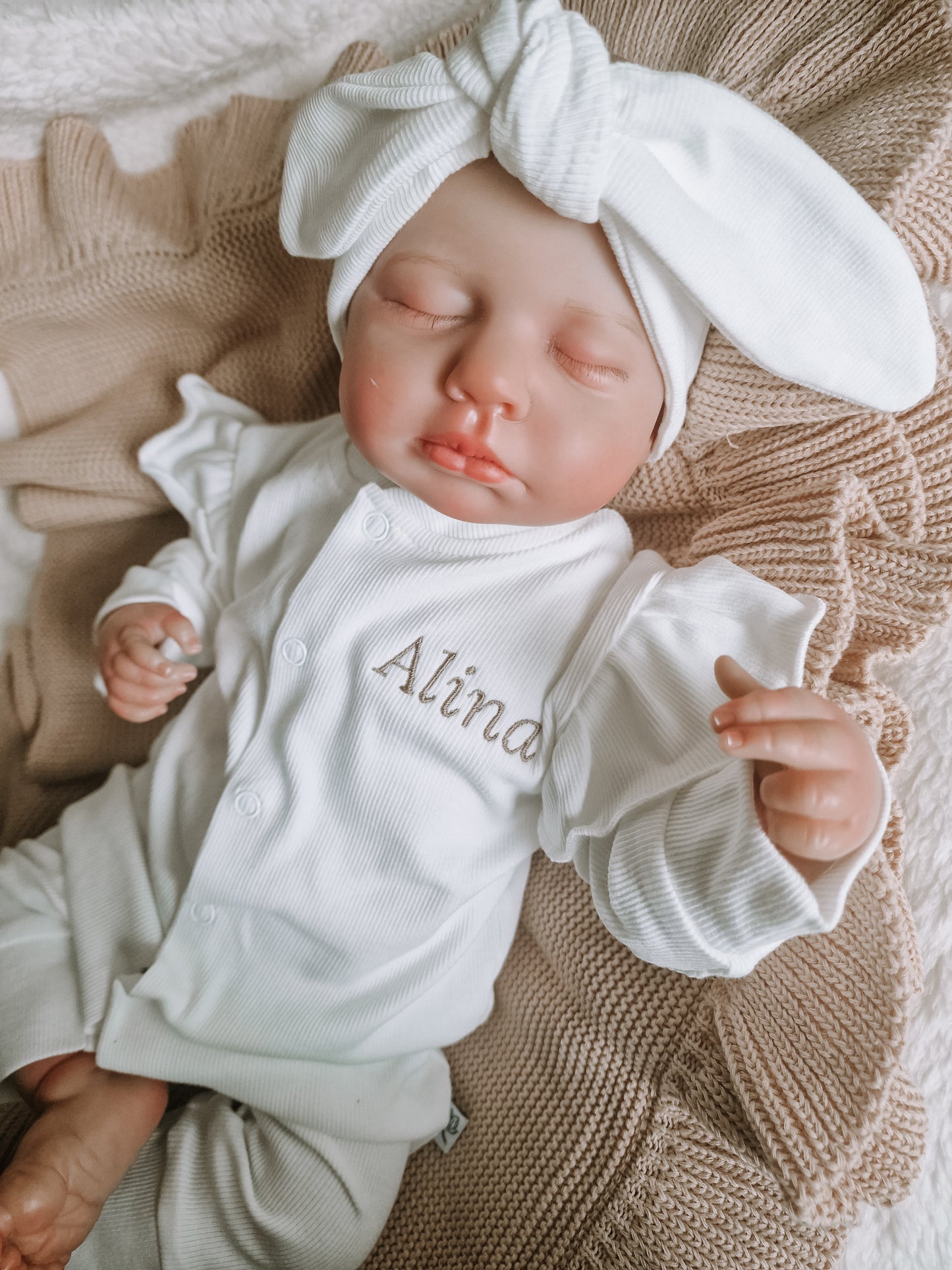 Baby haarband |Rib| Lotus | Actie alleen bij aanschaf boxpak