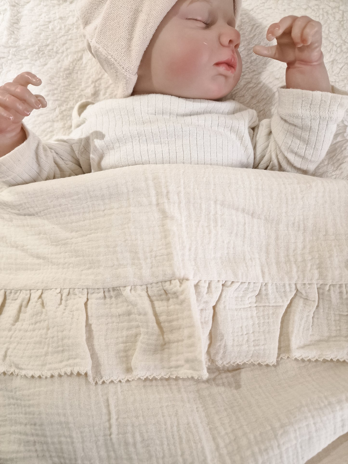 Large XL Hydrophilic cloth with name | Ruffle Champagne