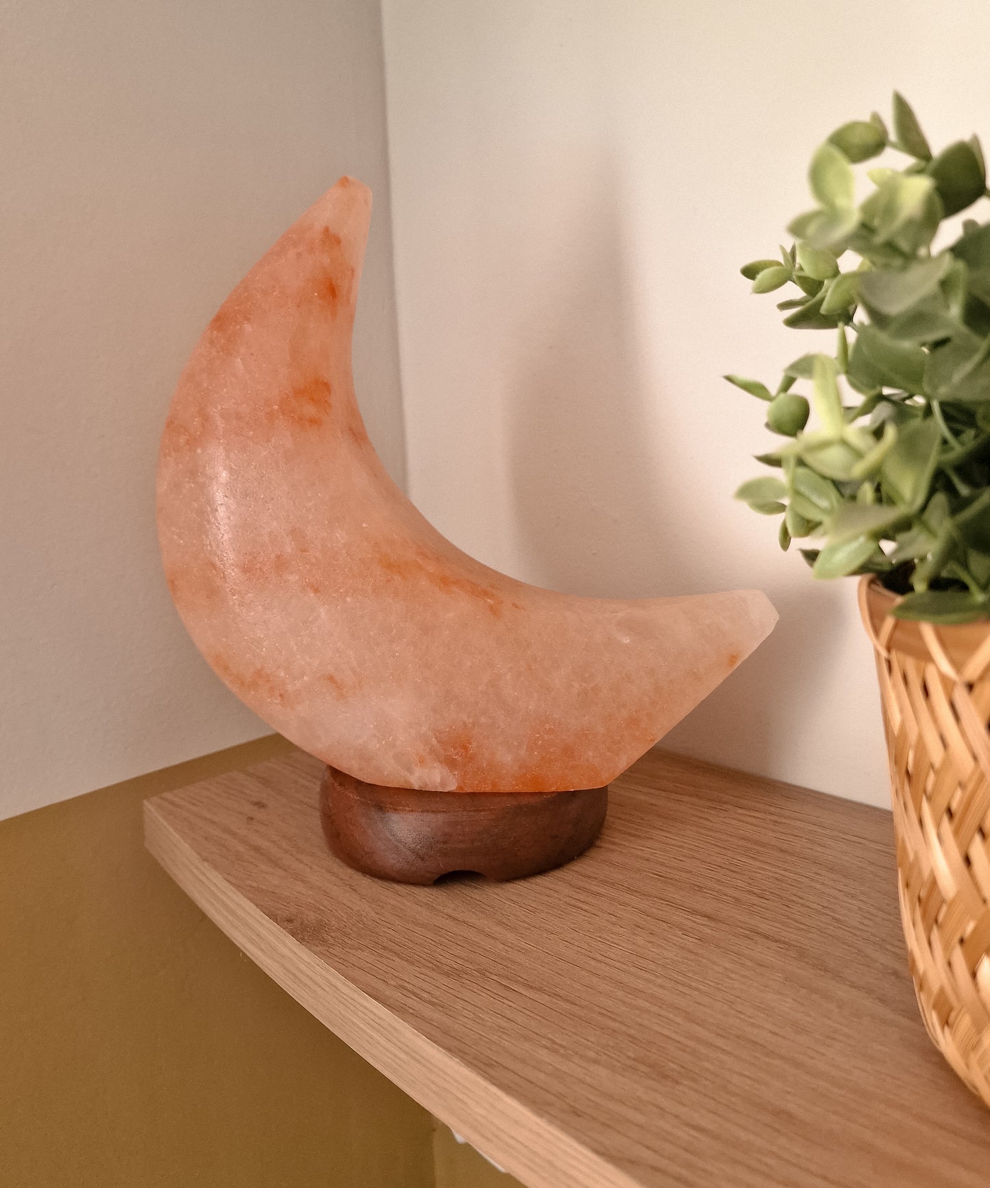 Himalaya zoutsteen staand lamp groot | MAAN Oranje