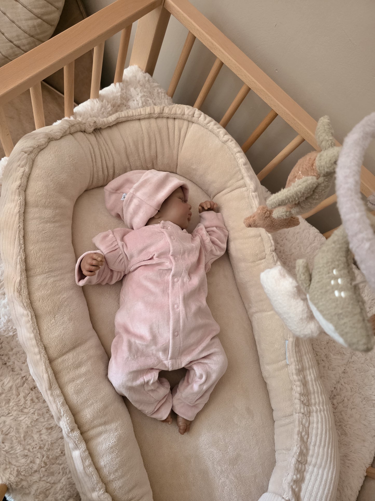 Babygrow with name | Nicky Pink Ruffle