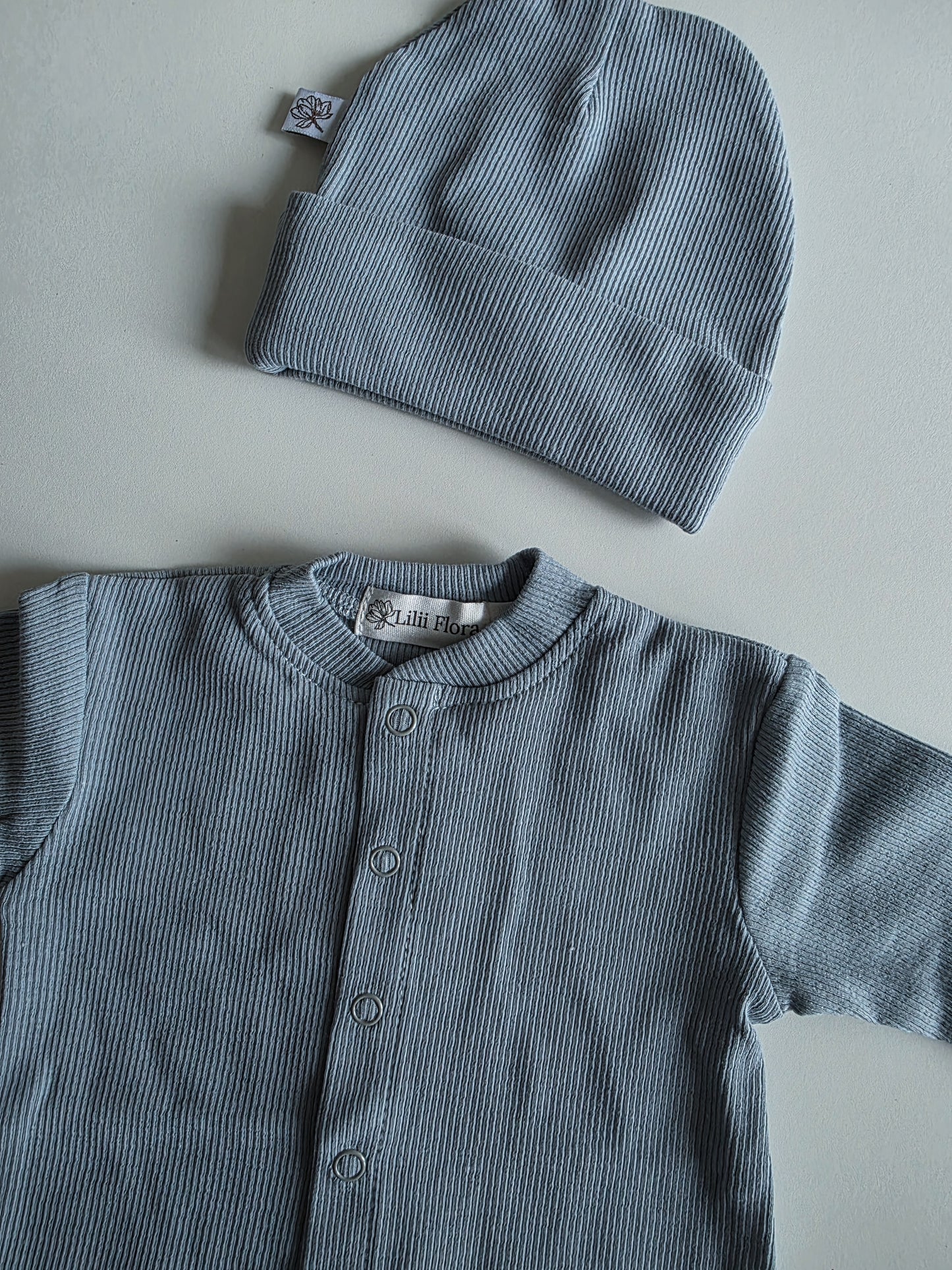 Boxpakje met naam optioneel | Biologisch | Rib Blue