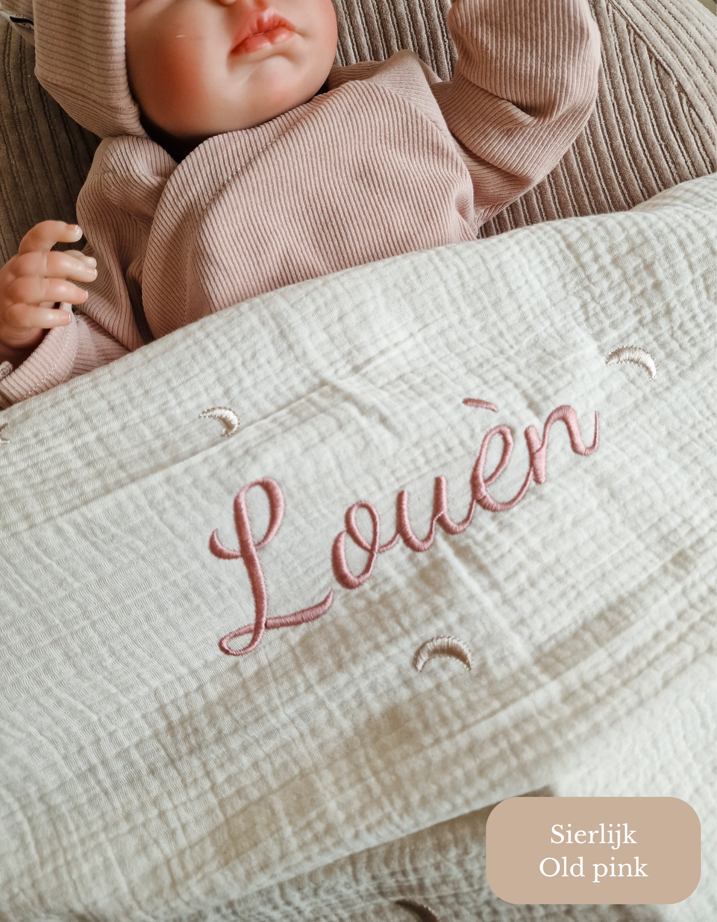 Hydrofiele doek met naam | Moon and Stars