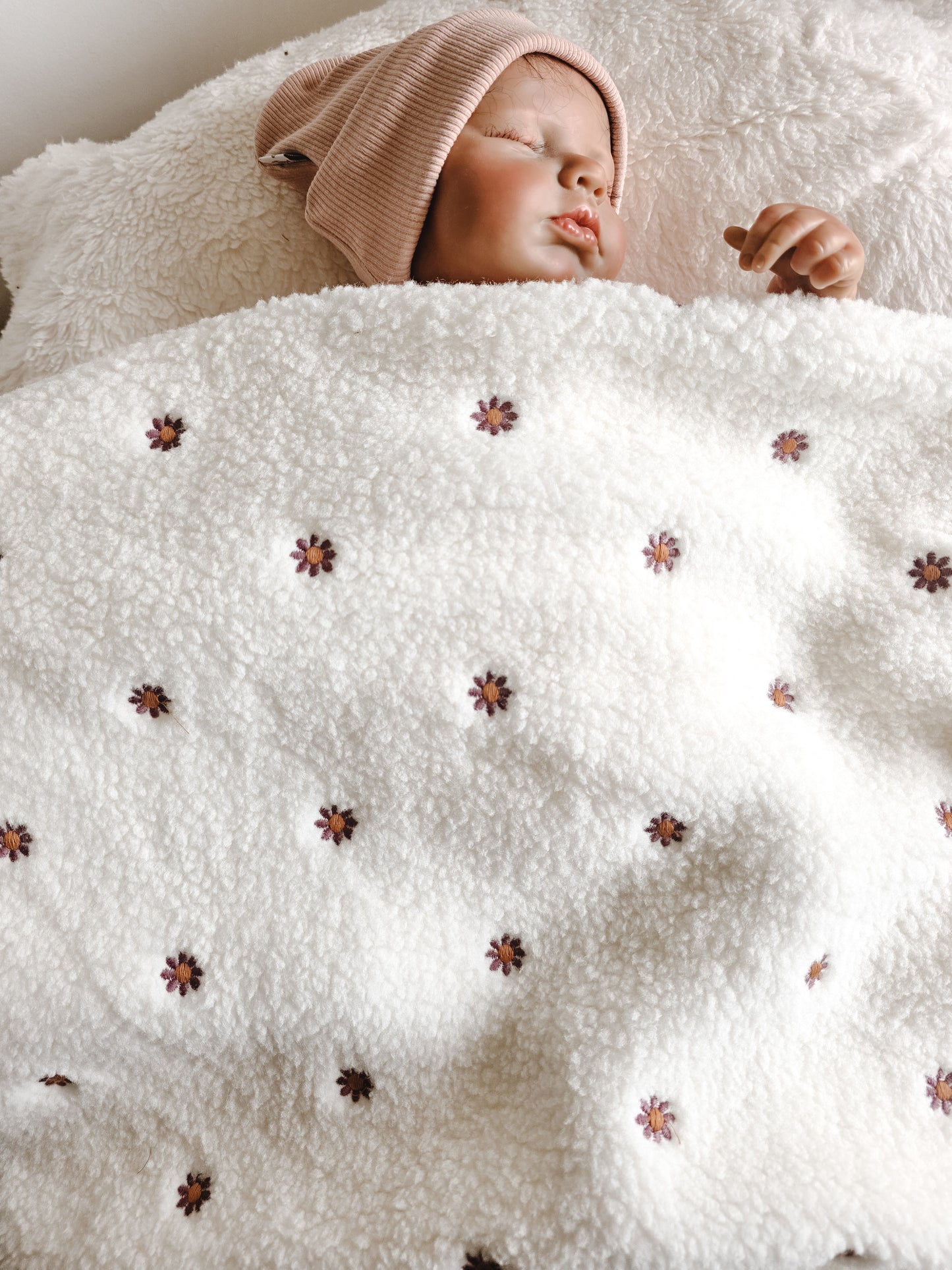 Baby deken | optioneel met naam | Teddy Flower