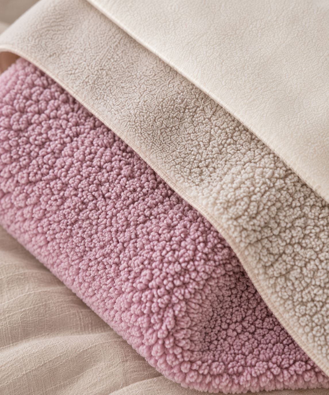 Baby deken | met naam optioneel | Teddy Lilac rose