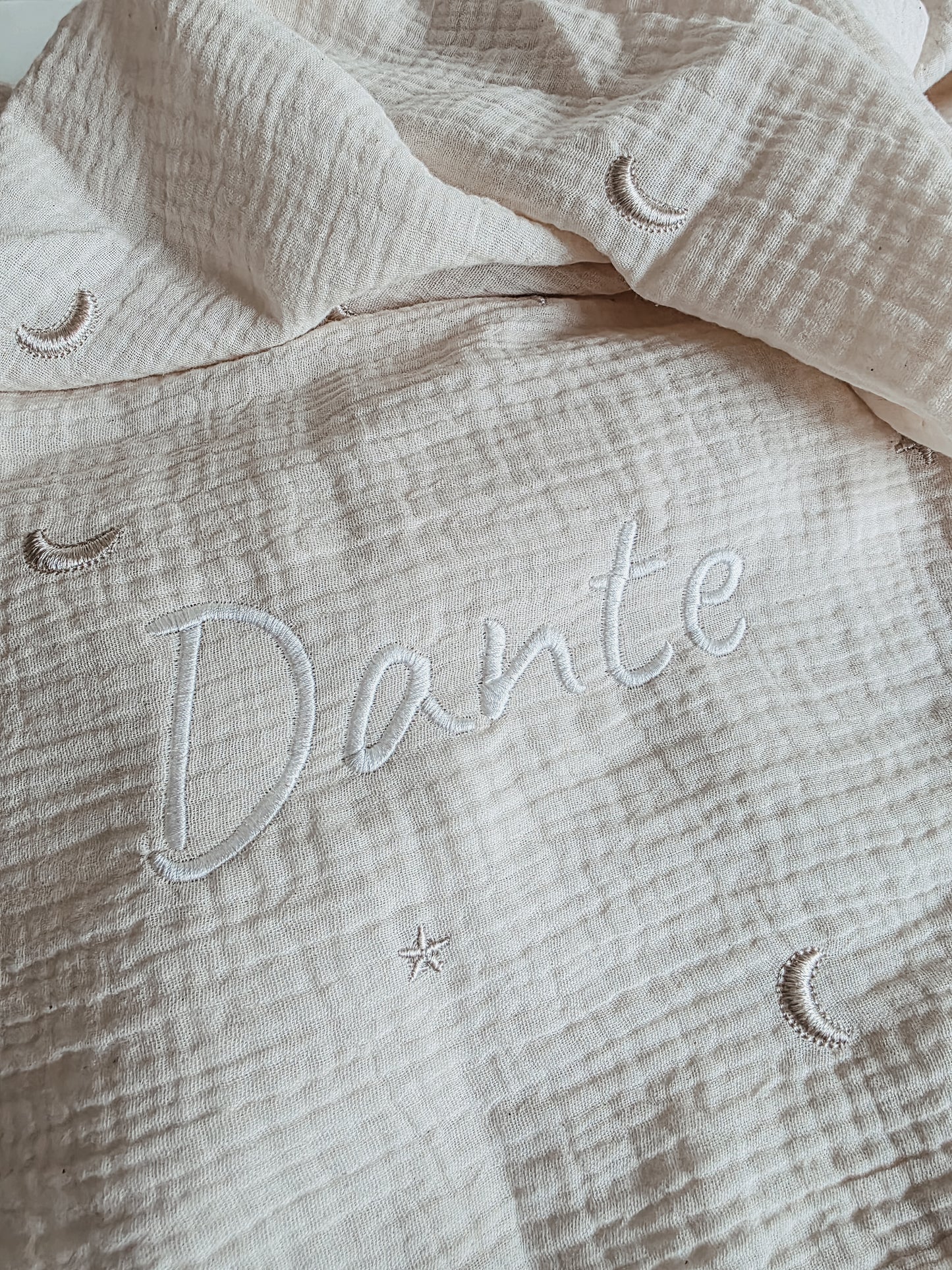 Hydrofiele doek met naam | Moon and Stars