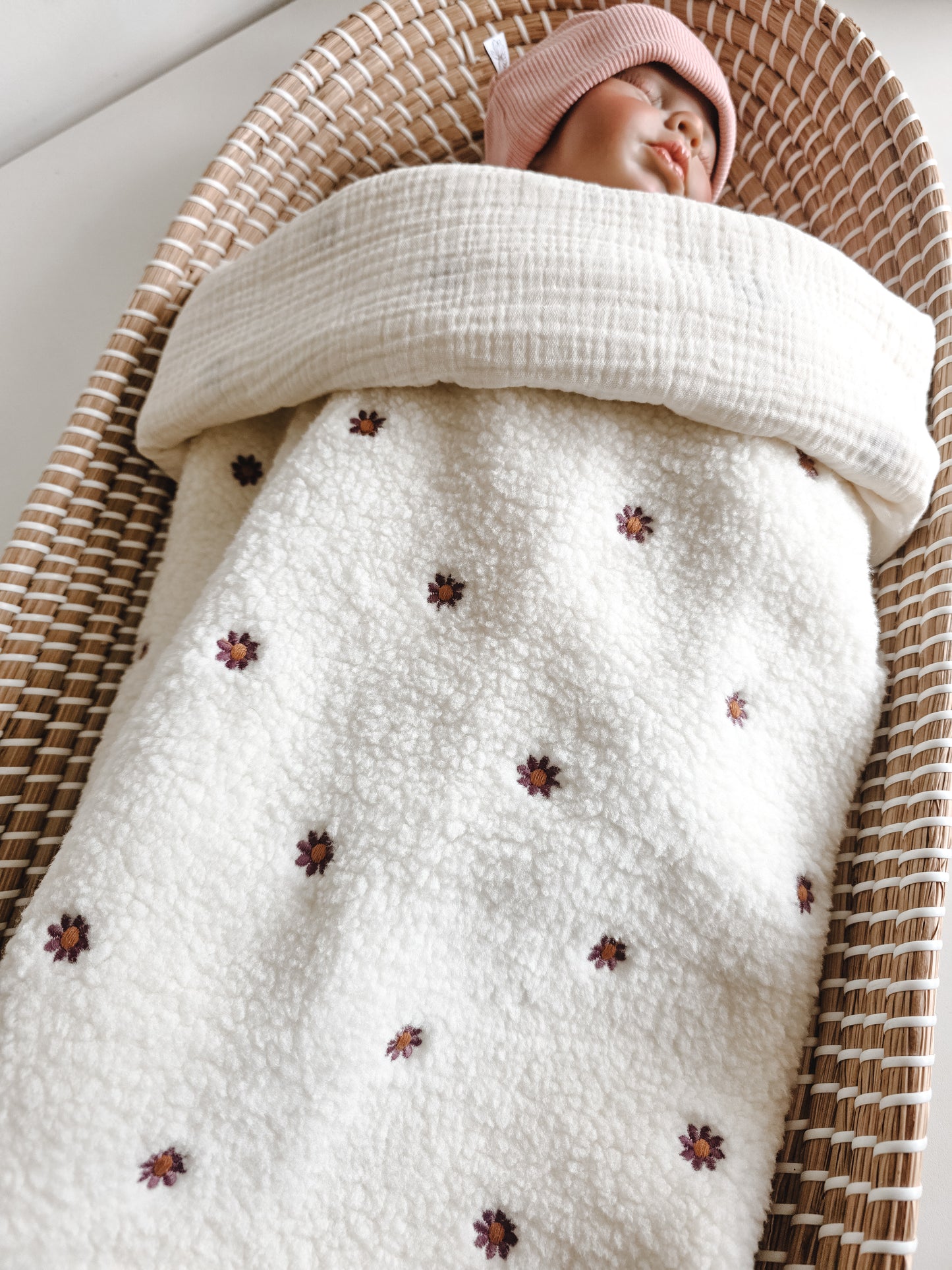 Baby deken | optioneel met naam | Teddy Flower