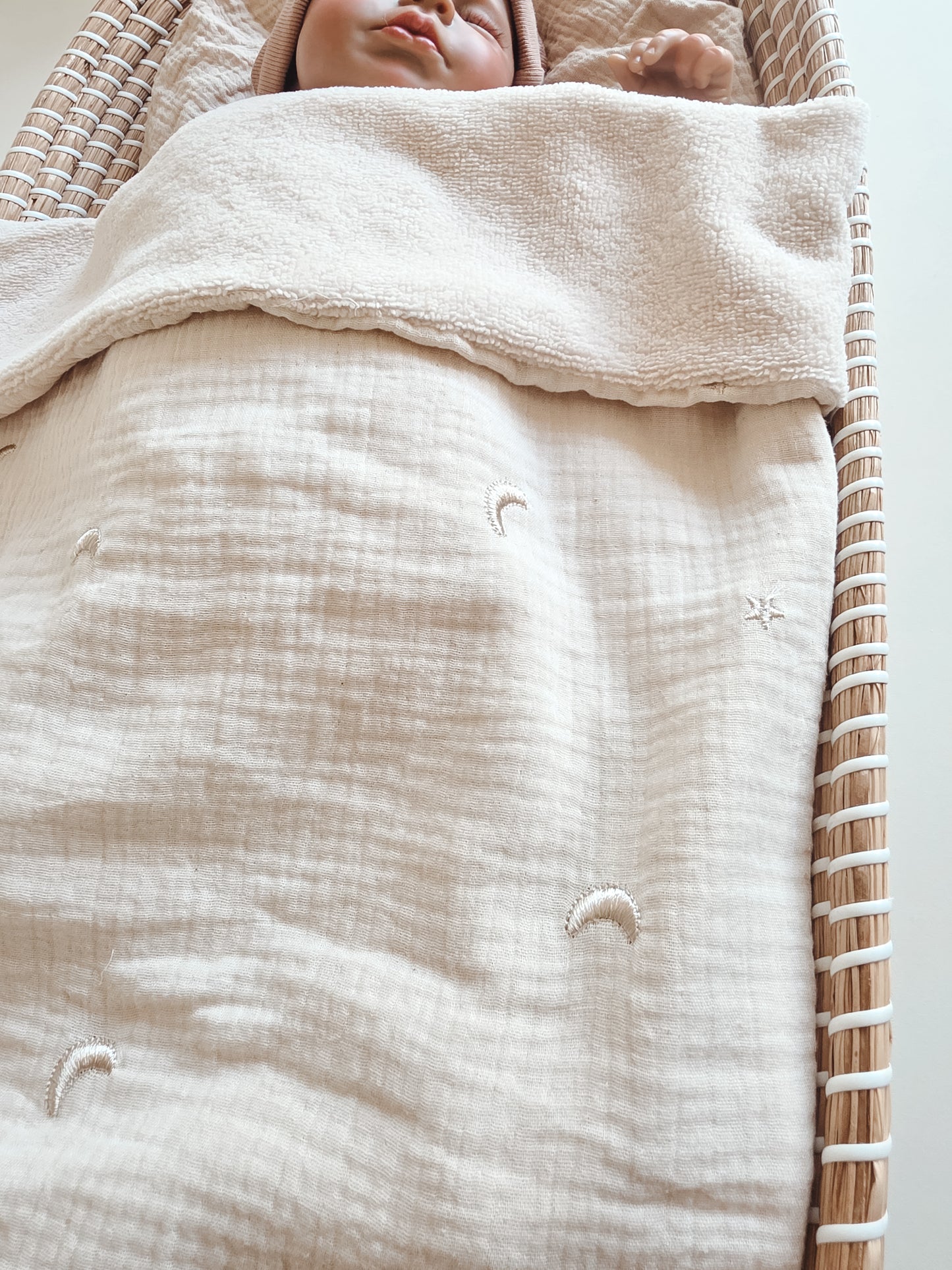 Baby deken | optioneel met naam | Moon and Stars