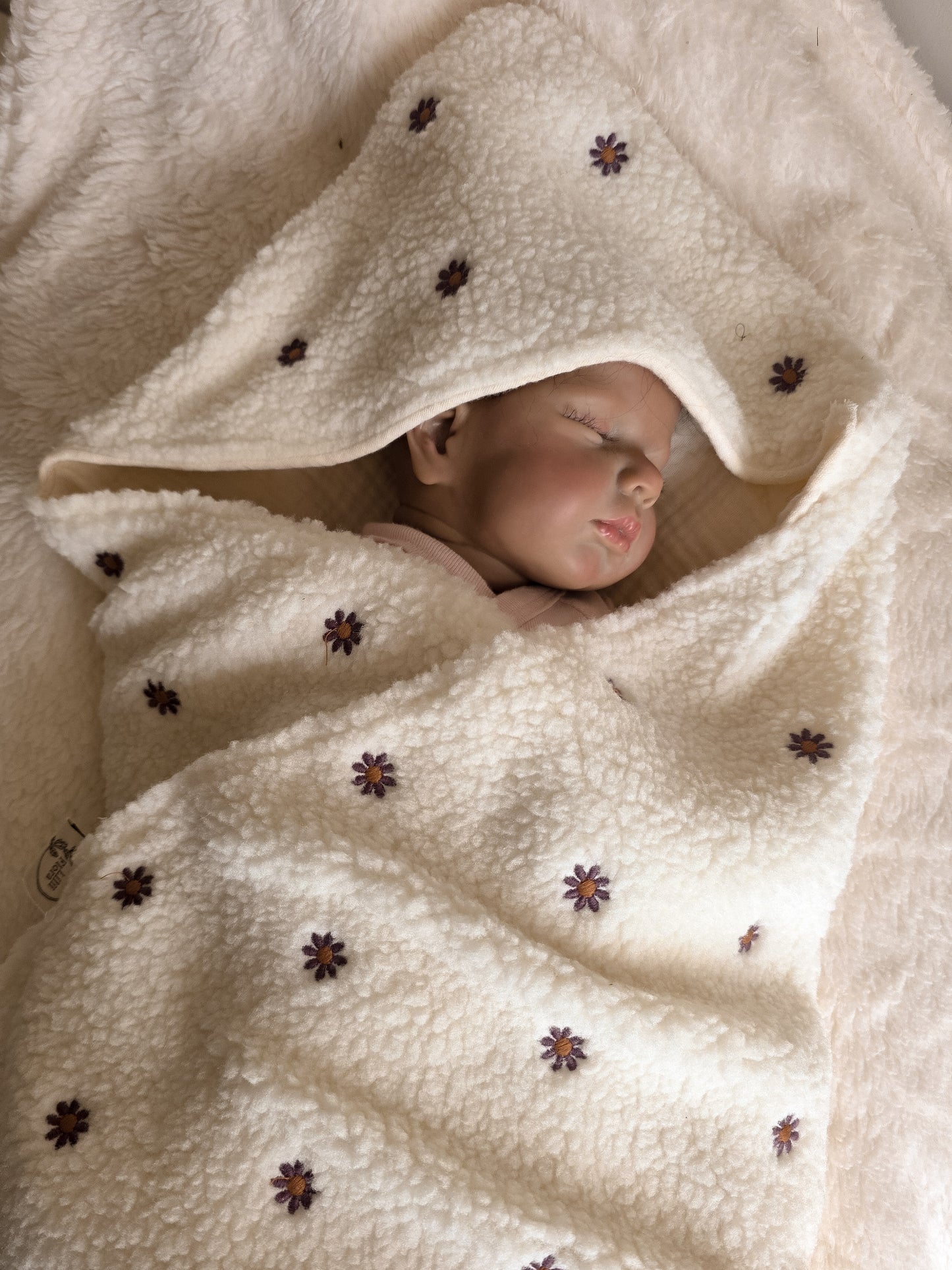Wikkeldeken / Badcape met naam optioneel |Teddy Flower