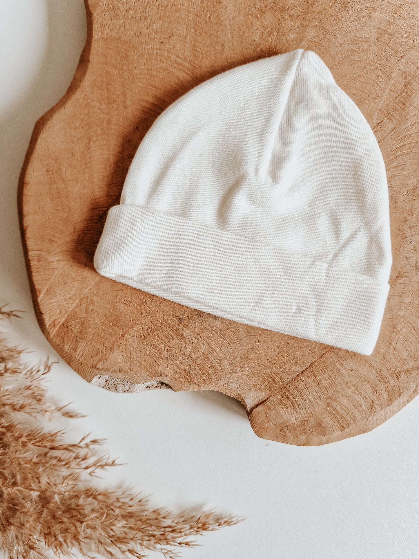 Baby hat with name | Cream