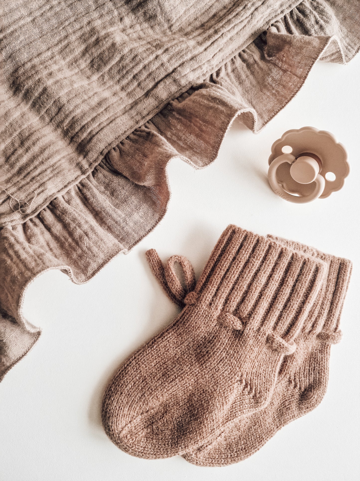 Merino wollen slofjes | Chocolat