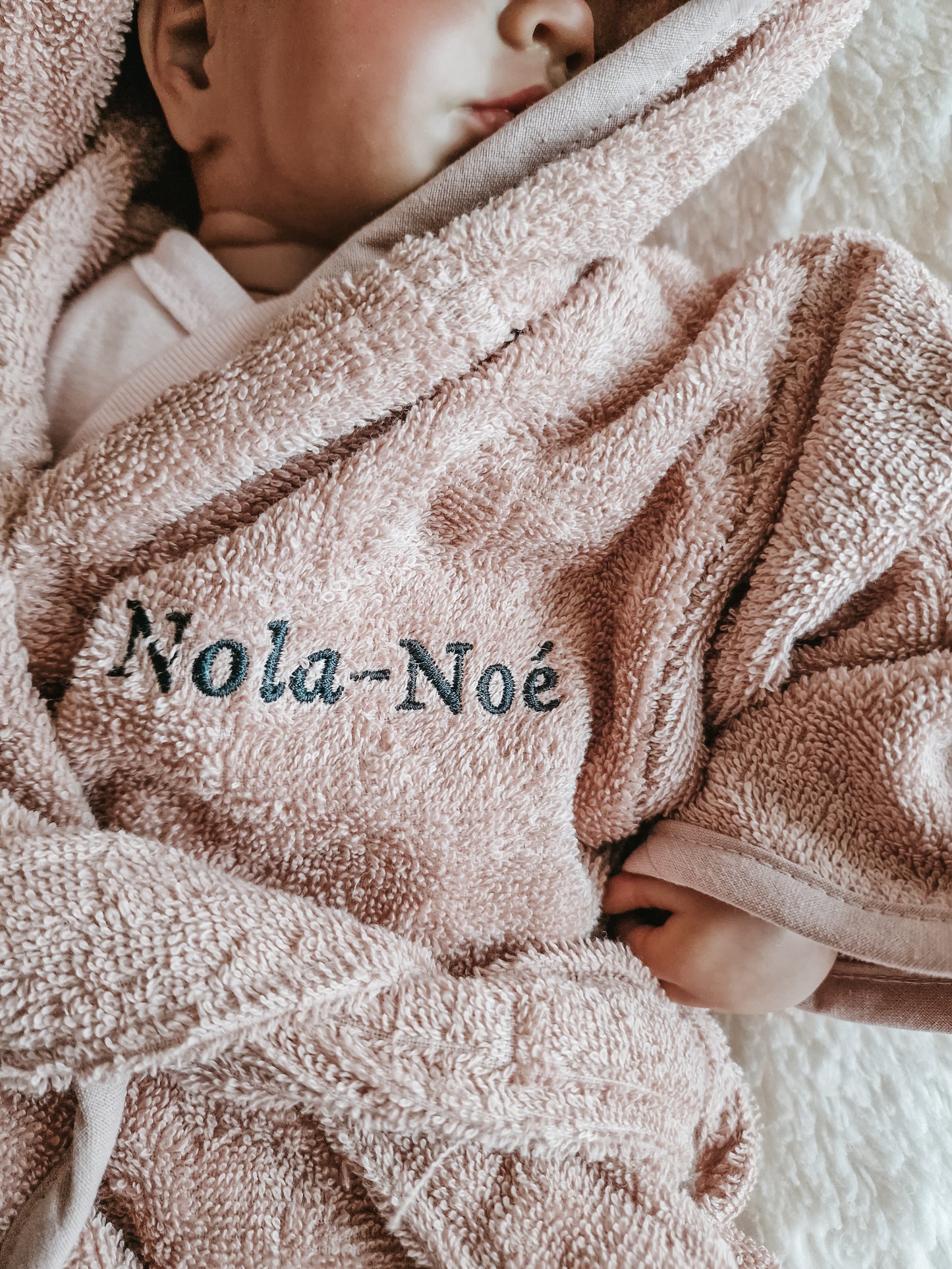 Badjas met naam | Kind | Pink blush