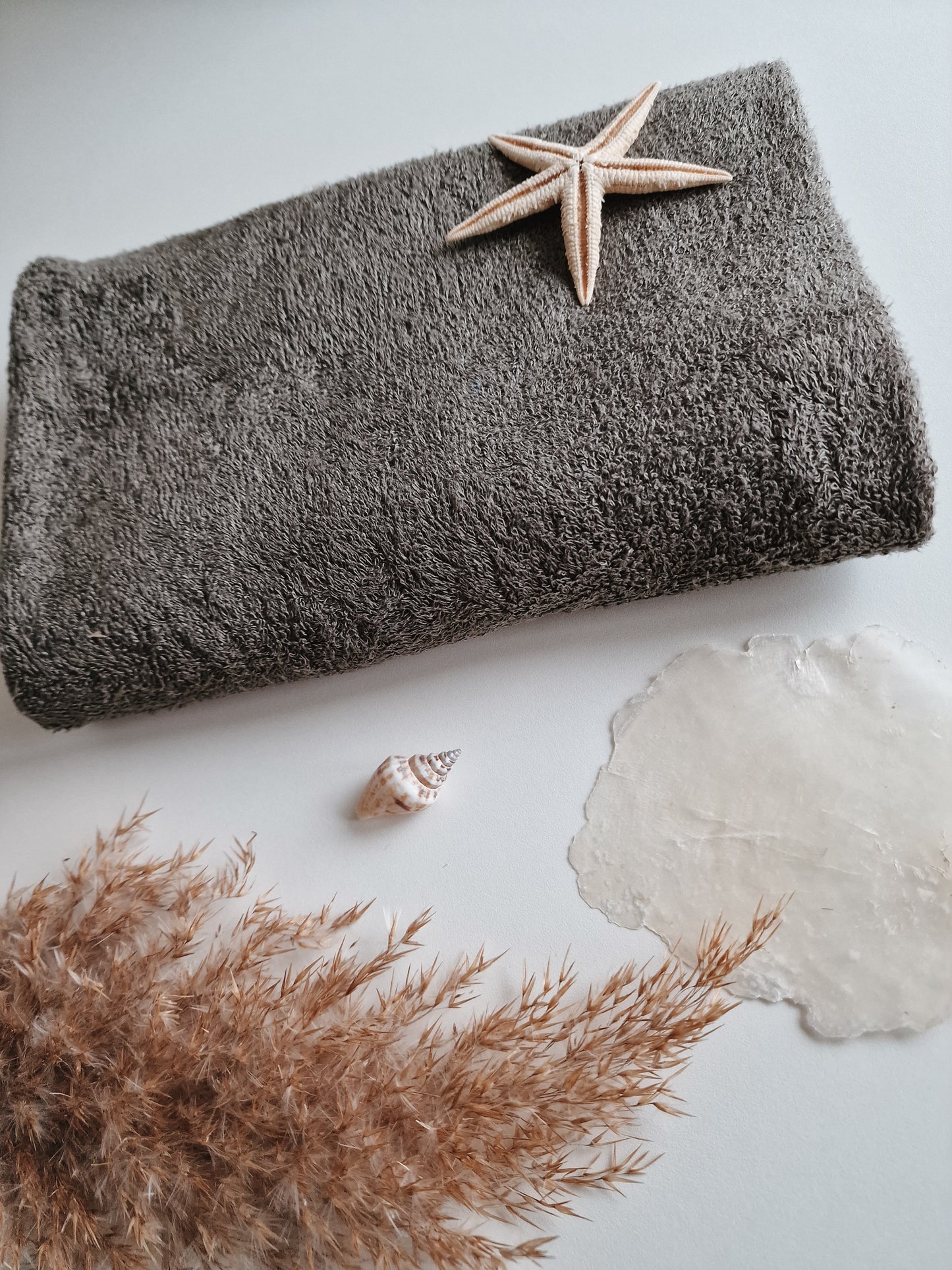 Children's towel bamboo luxury with name | Vintage green