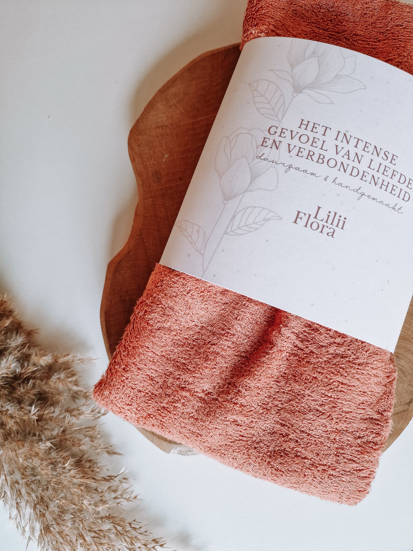 Handdoek bamboe luxe met naam | Terra