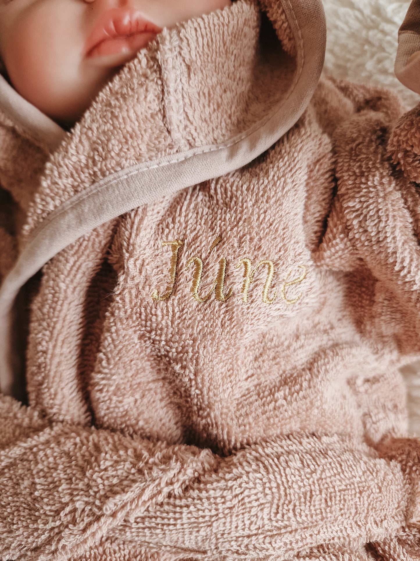 Badjas met naam | Kind | Pink blush