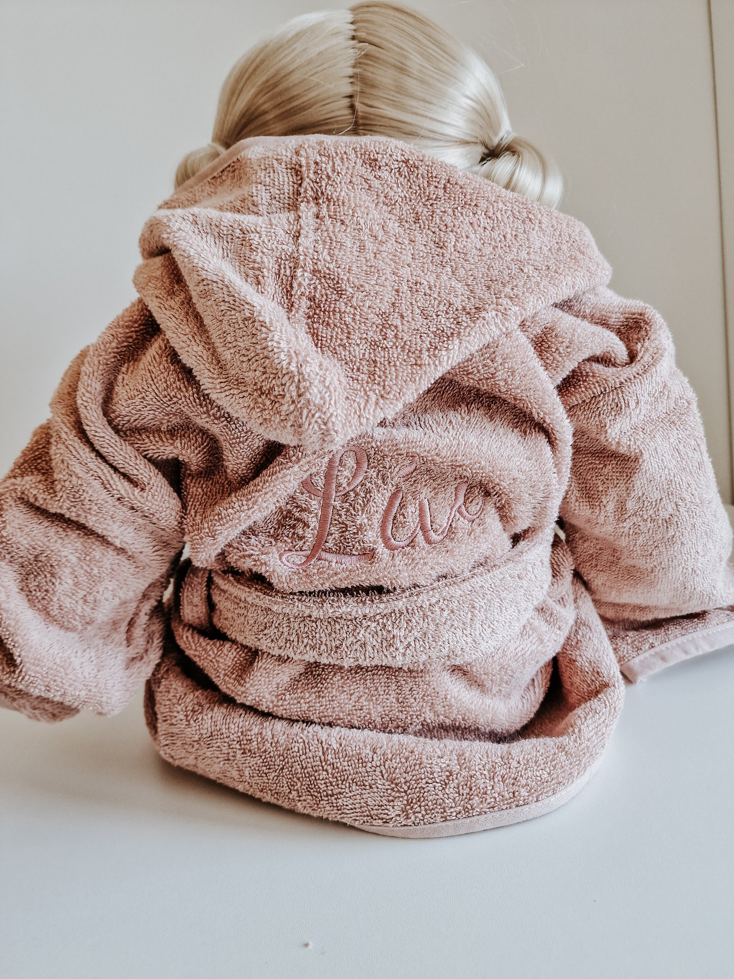 Badjas met naam | Kind | Pink blush