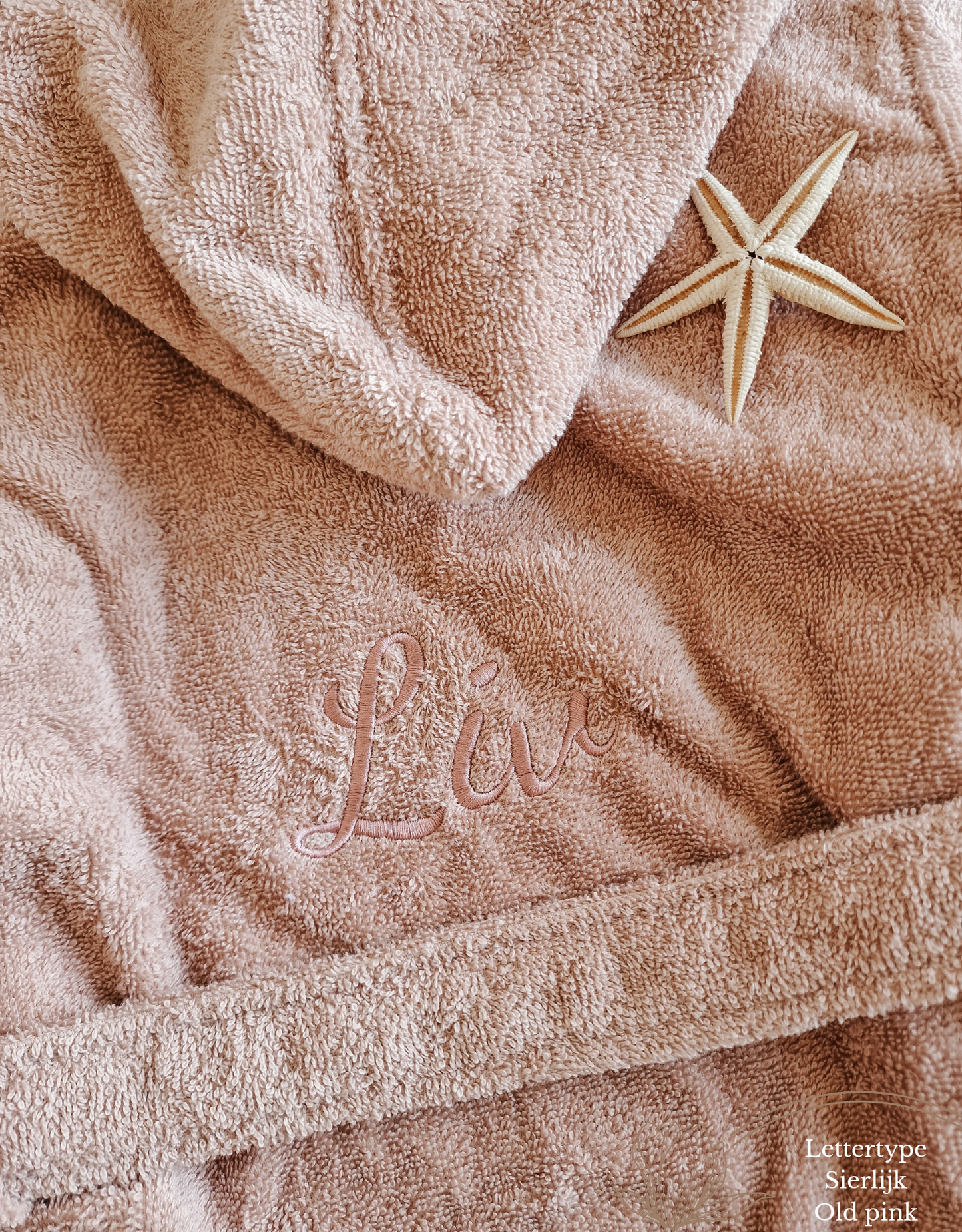Badjas met naam | Kind | Pink blush