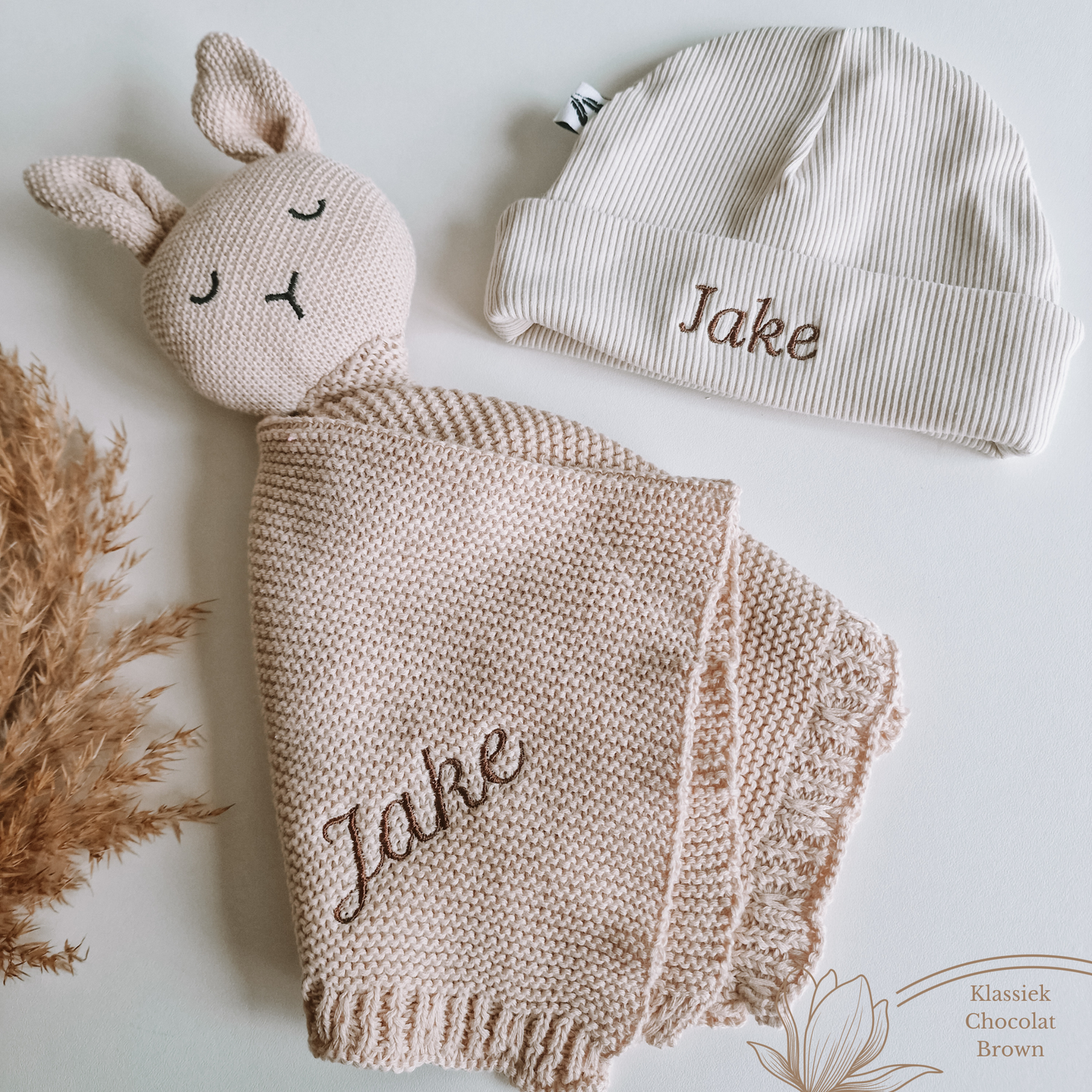 Baby hat with name | cover Rib