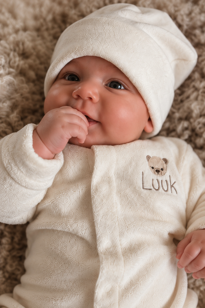 Boxpakje met naam optioneel | Teddy Soft | Ivoria