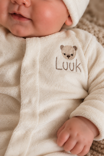 Boxpakje met naam optioneel | Teddy Soft | Ivoria