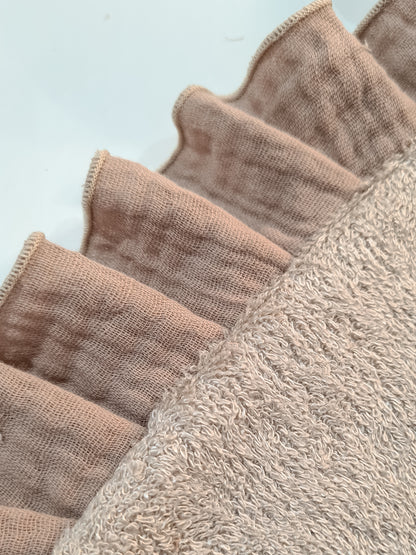 Badcape baby omslagdoek met naam | Ruffle Sandy beach bamboo