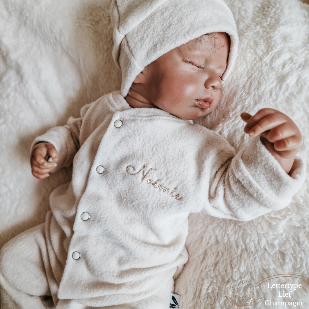 Playsuit with name | Teddy cotton