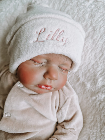 Baby Knotted Hat with Name | Teddy Cotton