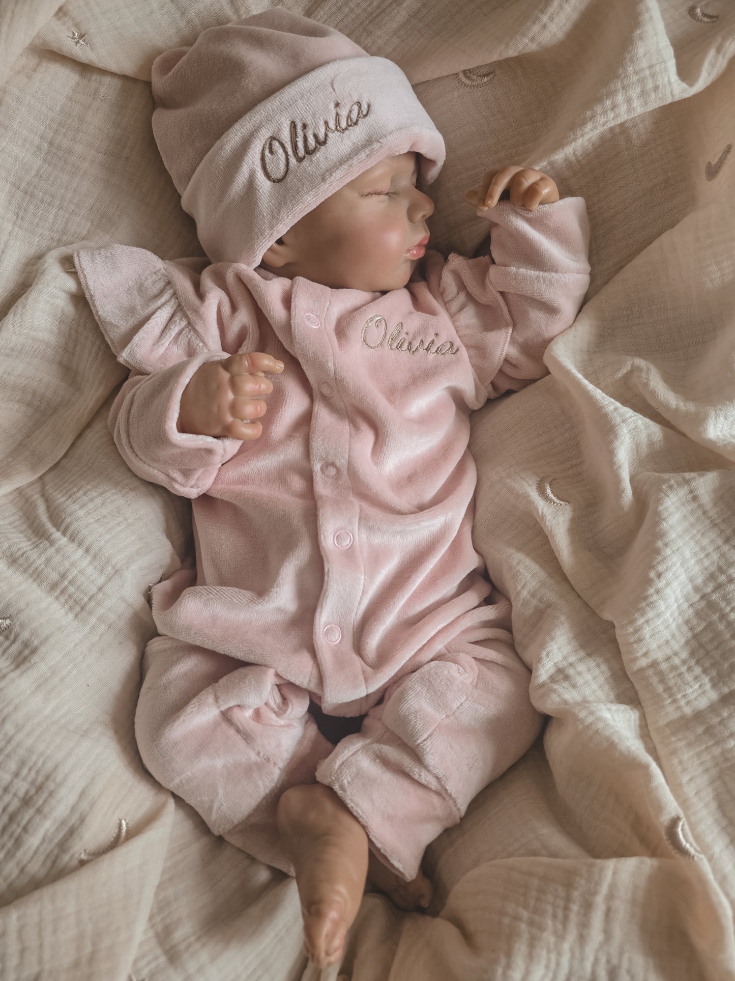 Boxpakje met naam | Nicky Pink Ruffle