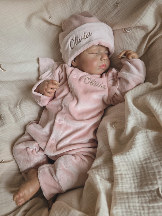 Boxpakje met naam | Nicky Pink Ruffle