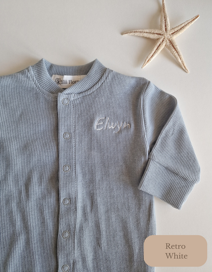 Playsuit with name terry cloth | Sand