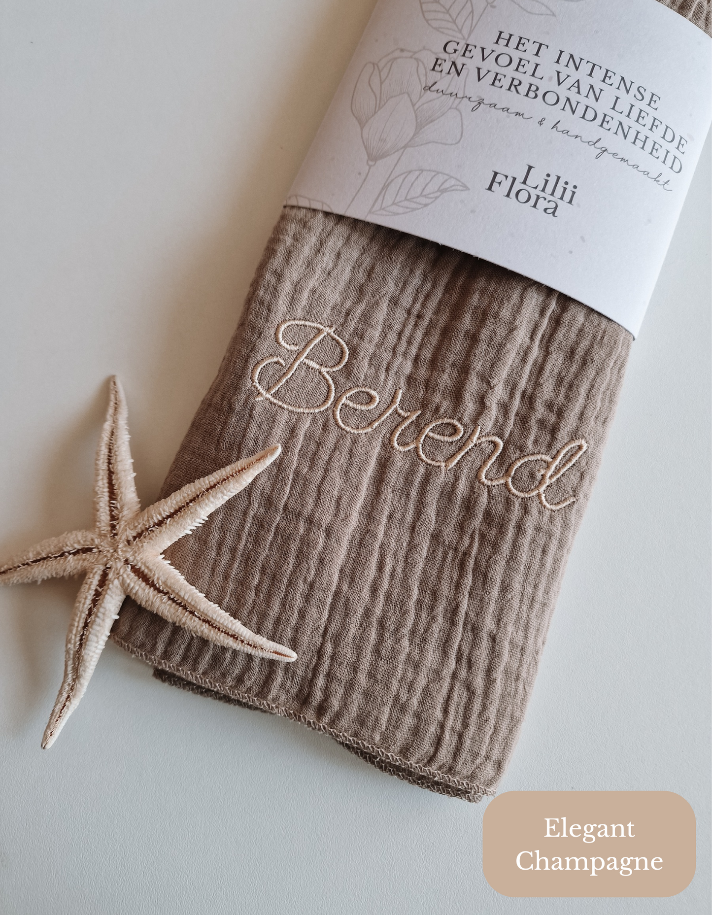 Large XL hydrophilic cloth with name | Wood