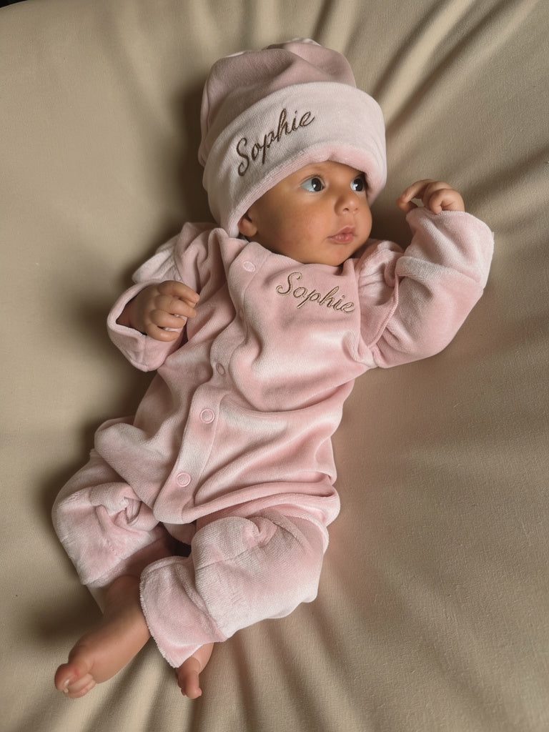 Boxpakje met naam | Nicky Pink Ruffle