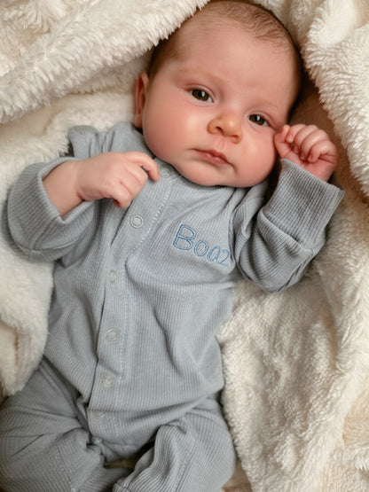 Boxpakje met naam | Biologisch | Rib Blue