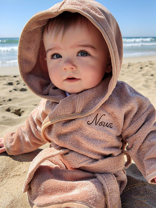 Badjas met naam | Kind | Pink blush