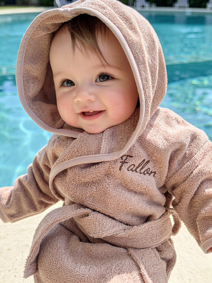 Badjas met naam | Kind | Pink blush