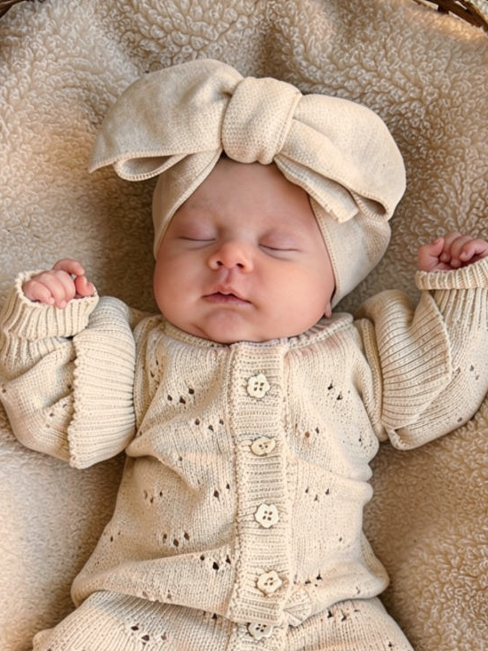 Baby Strik haarband  | Casmere