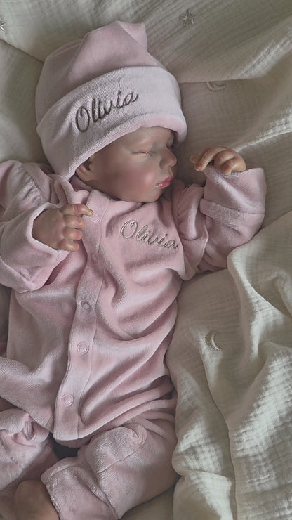 Boxpakje met naam | Nicky Pink Ruffle