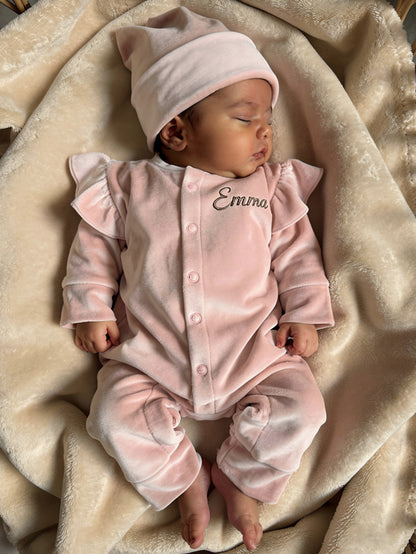 Boxpakje met naam | Nicky Pink Ruffle