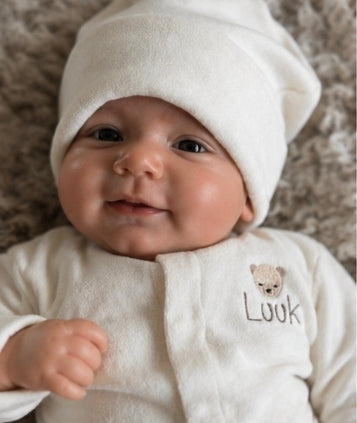 Babymuts met naam optioneel | Teddy Soft | Ivoria