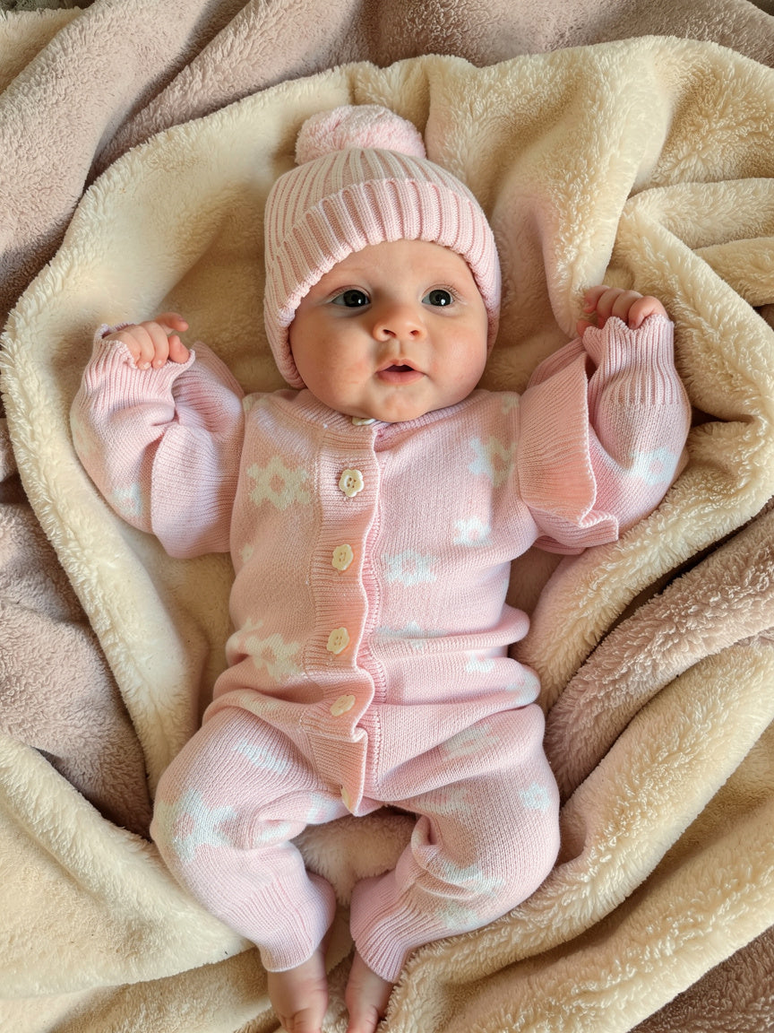 Babymuts met naam optioneel | Daisy| Blossom