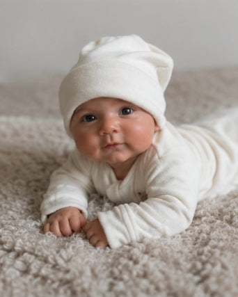 Babymuts met naam optioneel | Teddy Soft | Ivoria
