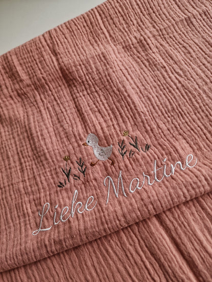 Hydrofiele doek met naam | Blush