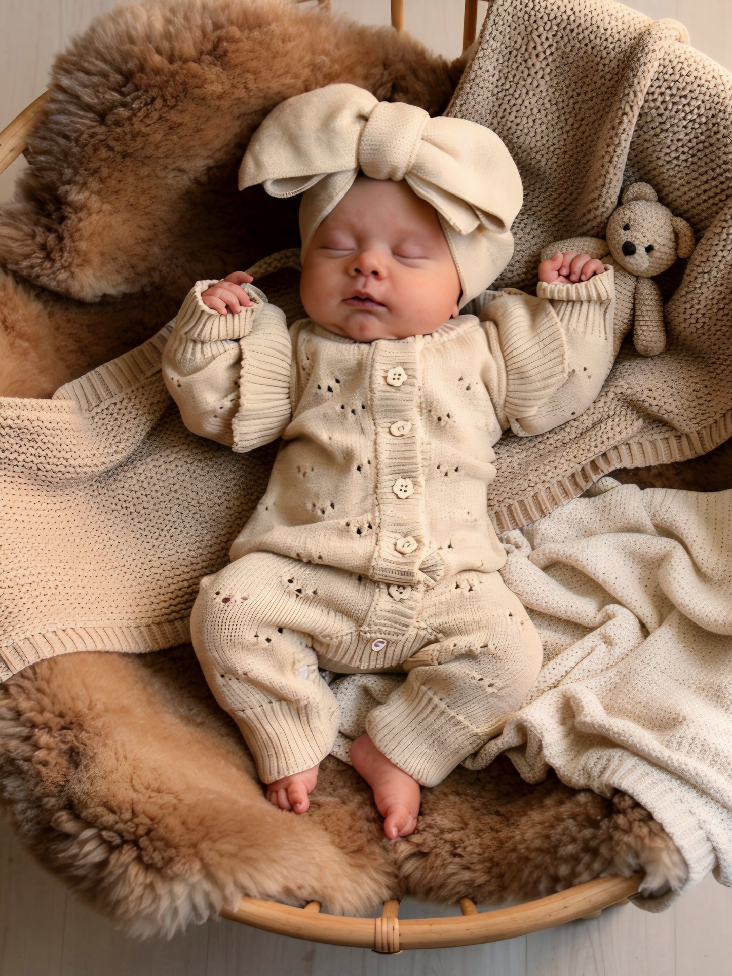 Baby Strik haarband  | Casmere