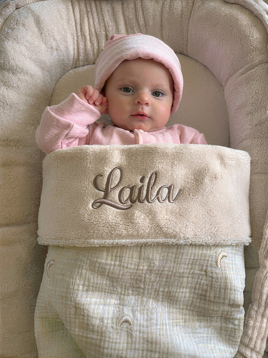 Baby blanket | optional with name | Moon and Stars