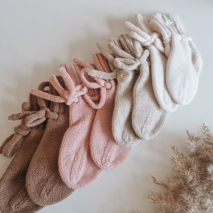 Merino wool slippers | Old pink