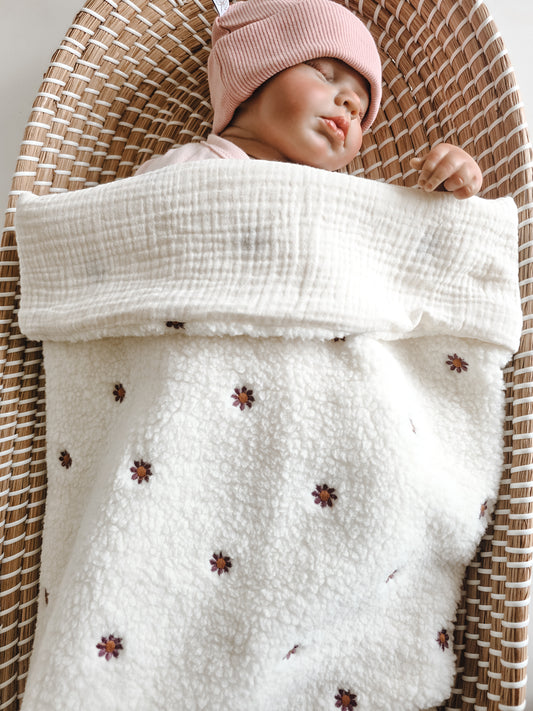 Baby deken Teddy Flower